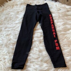 Chaparral Pom Leggings in Black and Red size XS